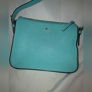 Kate Spade Teal Saffiano Leather Crossbody Bag